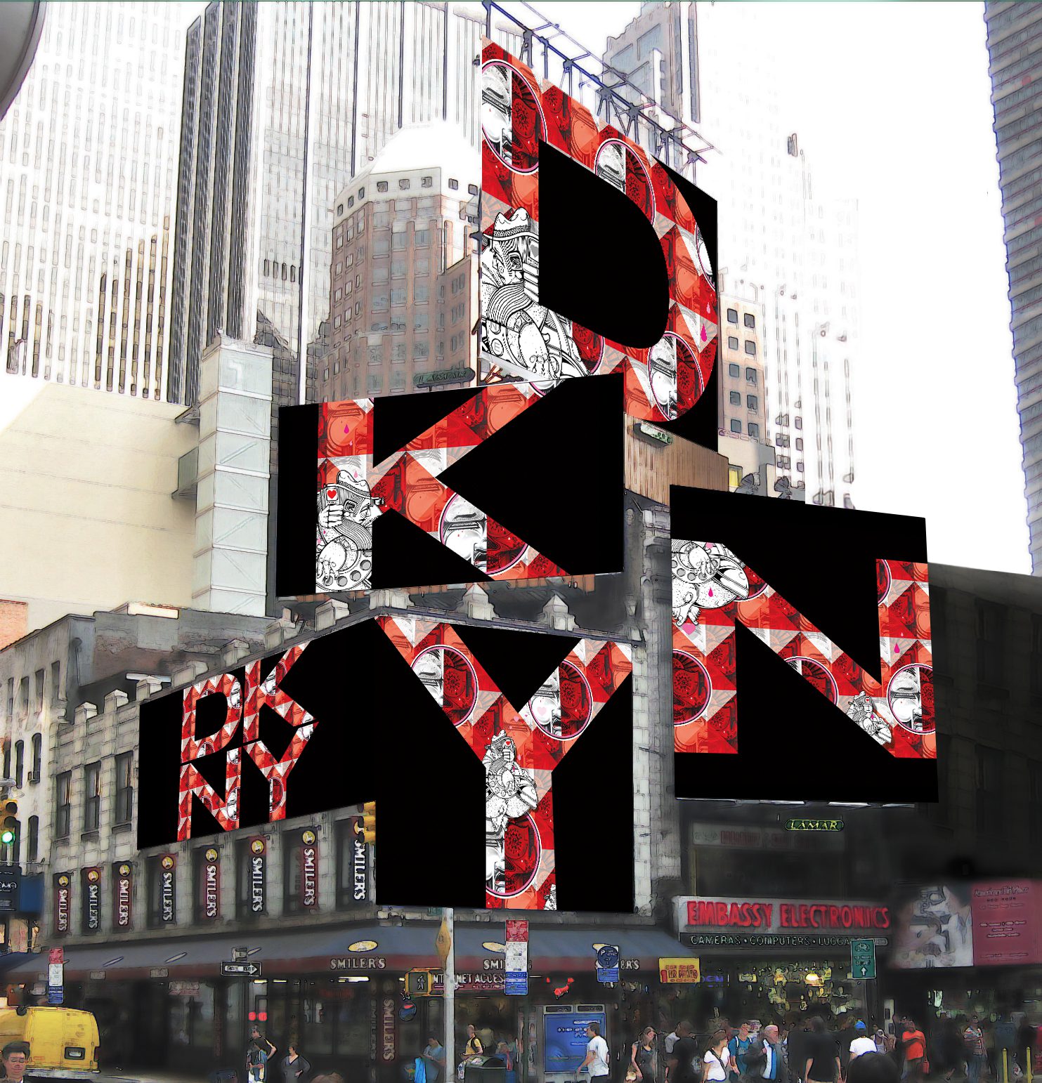 Donna Karan：品牌在时代广场的装置艺术品