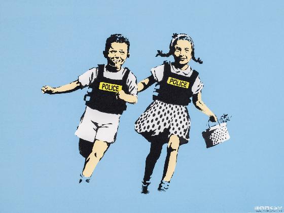 Mame arte A VISUAL PROTEST. THE ART OF BANKSY police kids