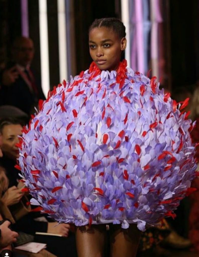 Schiaparelli haute Couture fiorisce di meraviglia. Abito Balloon 