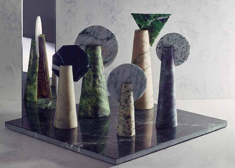 Mame Design: Addio marmo: un nuovo re alla Milano Design Week. Marble cakes, Kia Utzon-Frank design