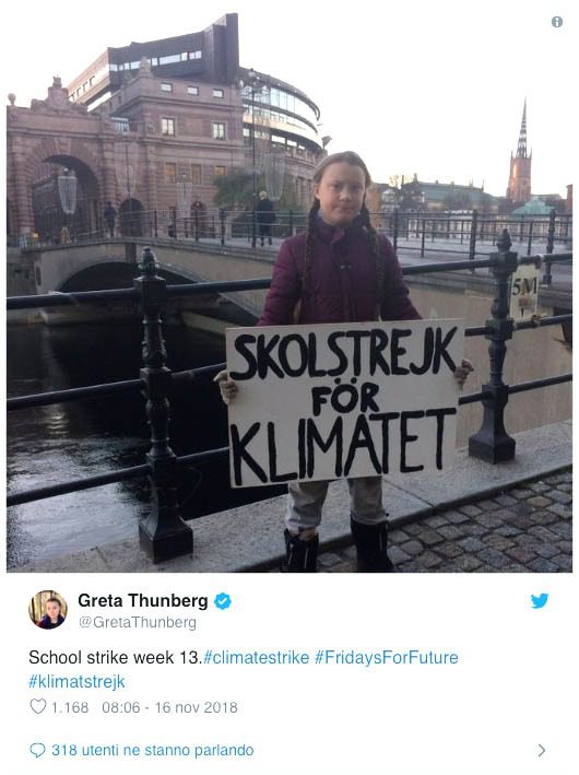Thunberg candidata al Nobel