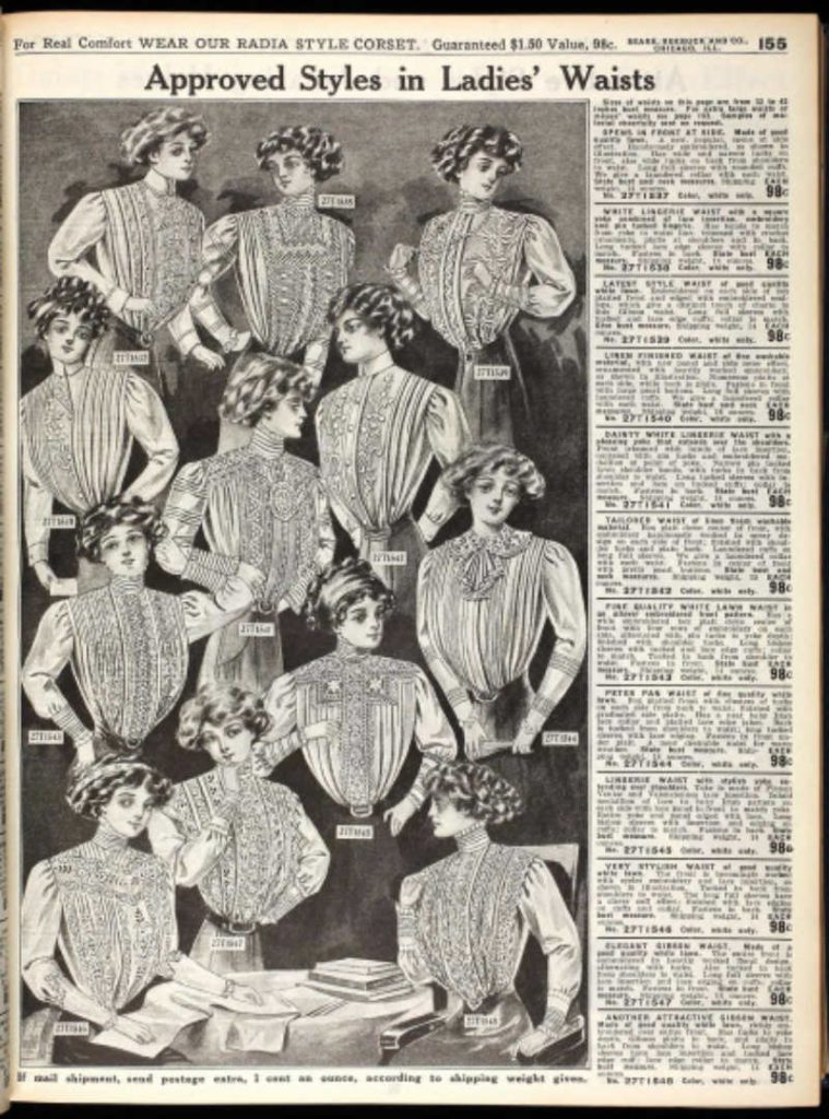 Catalogo shirtwaist 1910