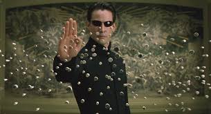 Keanu Reeves nel film Matrix