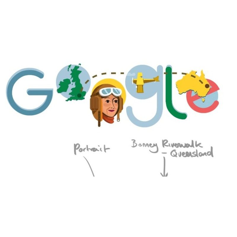 il doodle di google per maude lores bonney