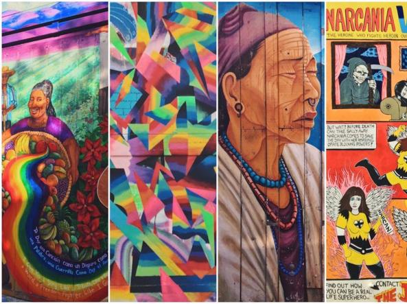 Un coloratissimo murales a Mission, il quartiere messicano di San Francisco