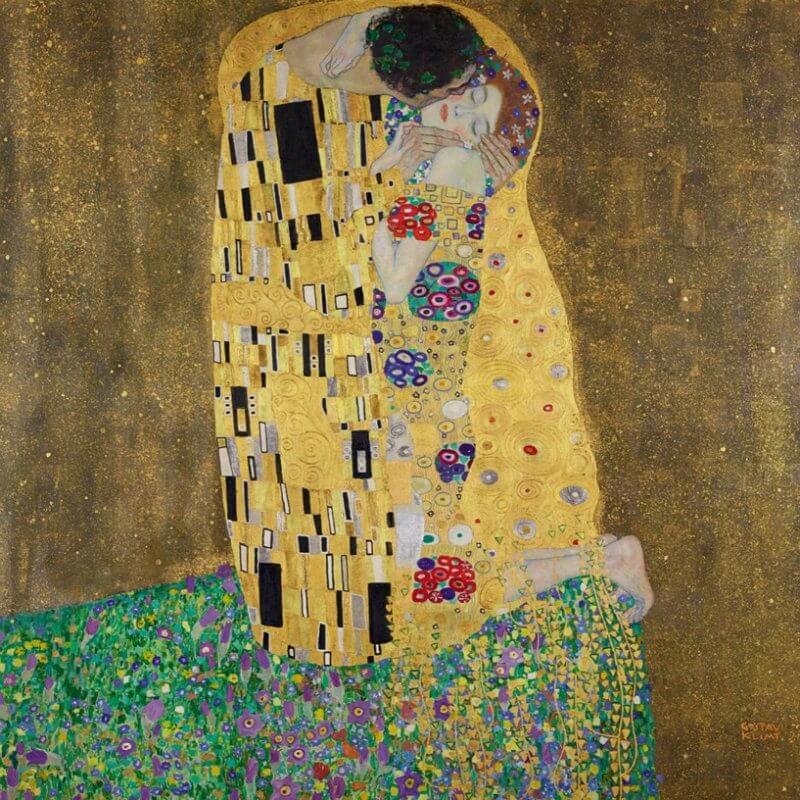 Il bacio, Klimt