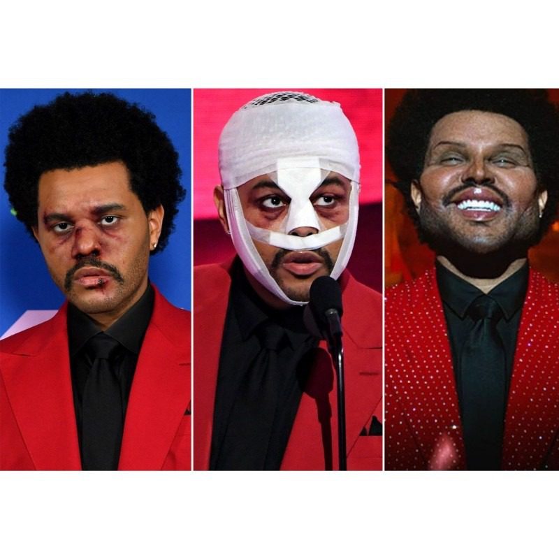The Weeknd face